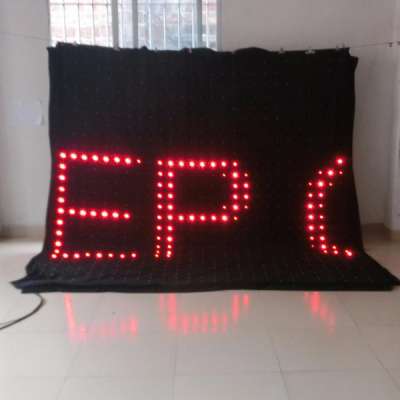 soft led video curtain led curtain for DJ