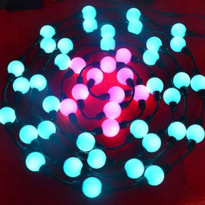 colorful color change led ball string light